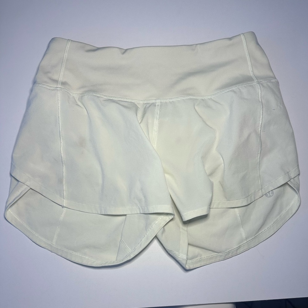 Light yellow Lulu shorts